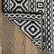 World Rug Gallery Contemporary Geometric Reversible Plastic 5' X 7' Black Outdoor Rug 6059BLACK5X7 - alternate 2